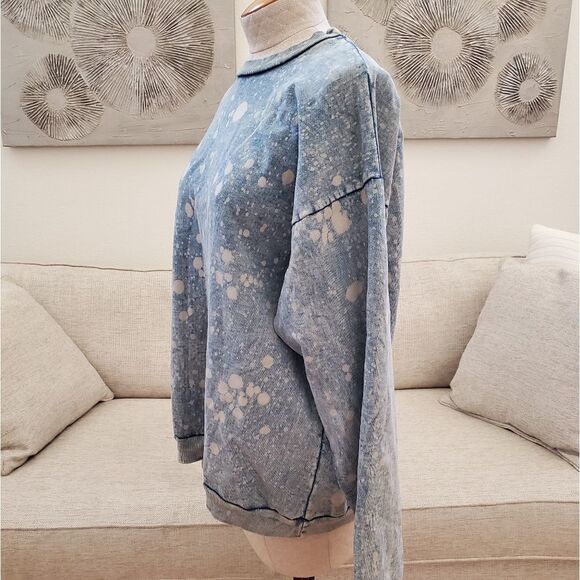 Drifter Yameyo Bleach Splash Sweatshirt size Medium in Blue - Picture 7 of 14
